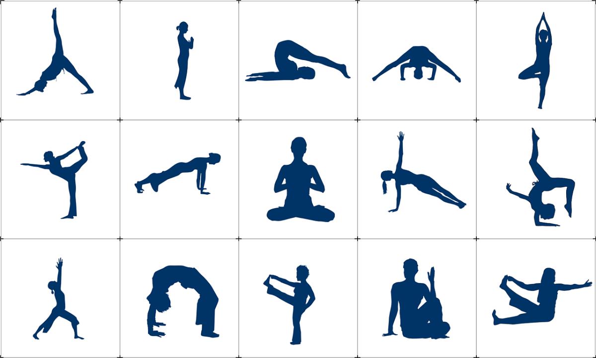 Different Yoga Postures.