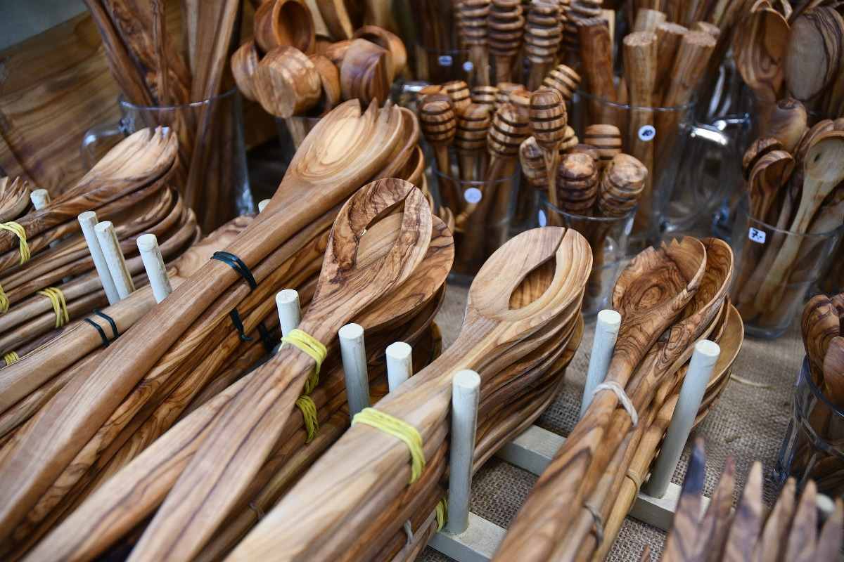 Handmade wood crafts.