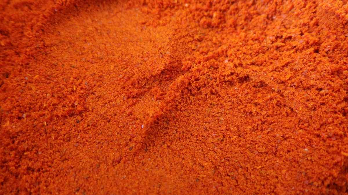 The processing of Red Chilli Powder .