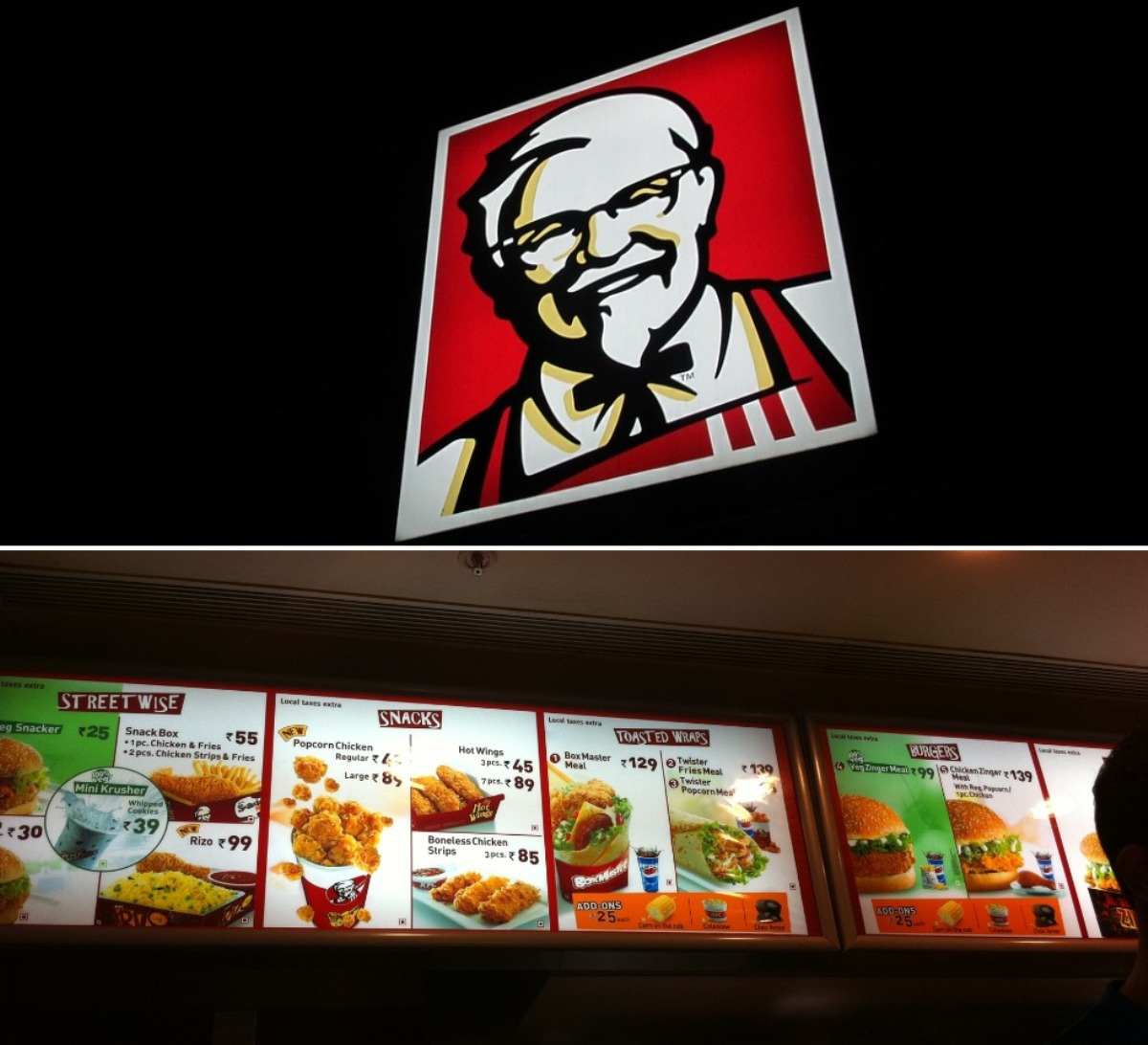 About KFC.