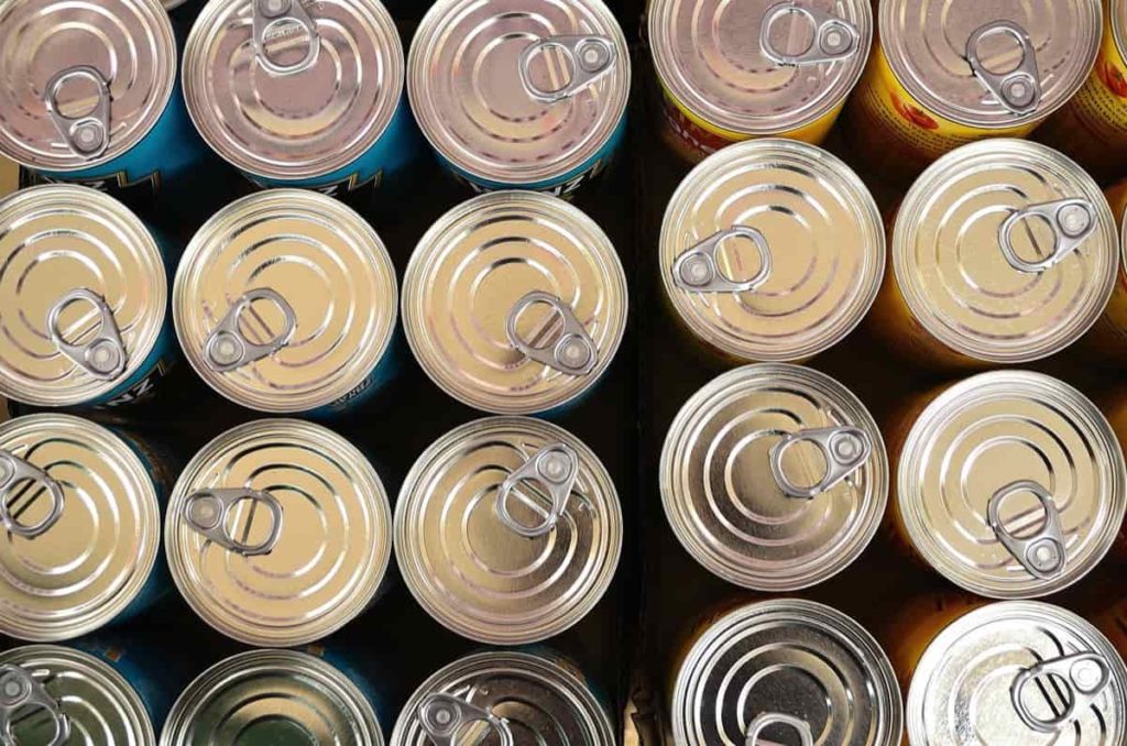 Aluminum cans for canned and processed meats