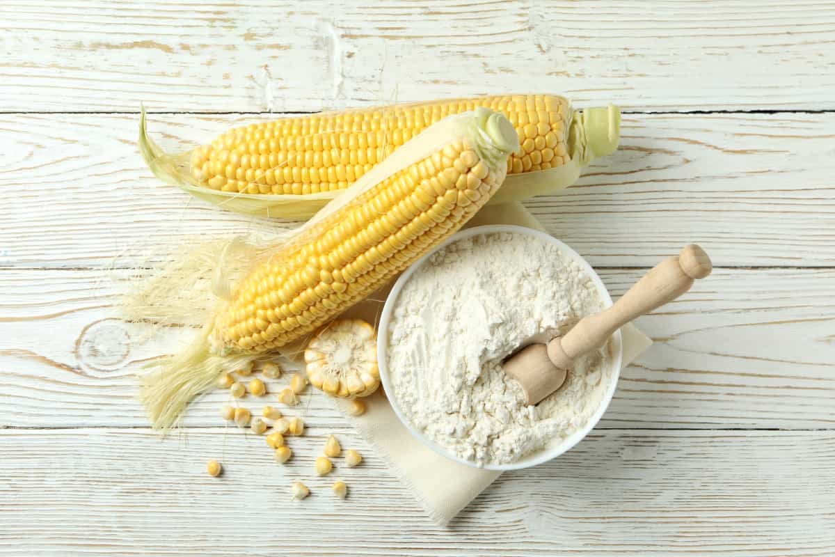 Raw Corn and Flour