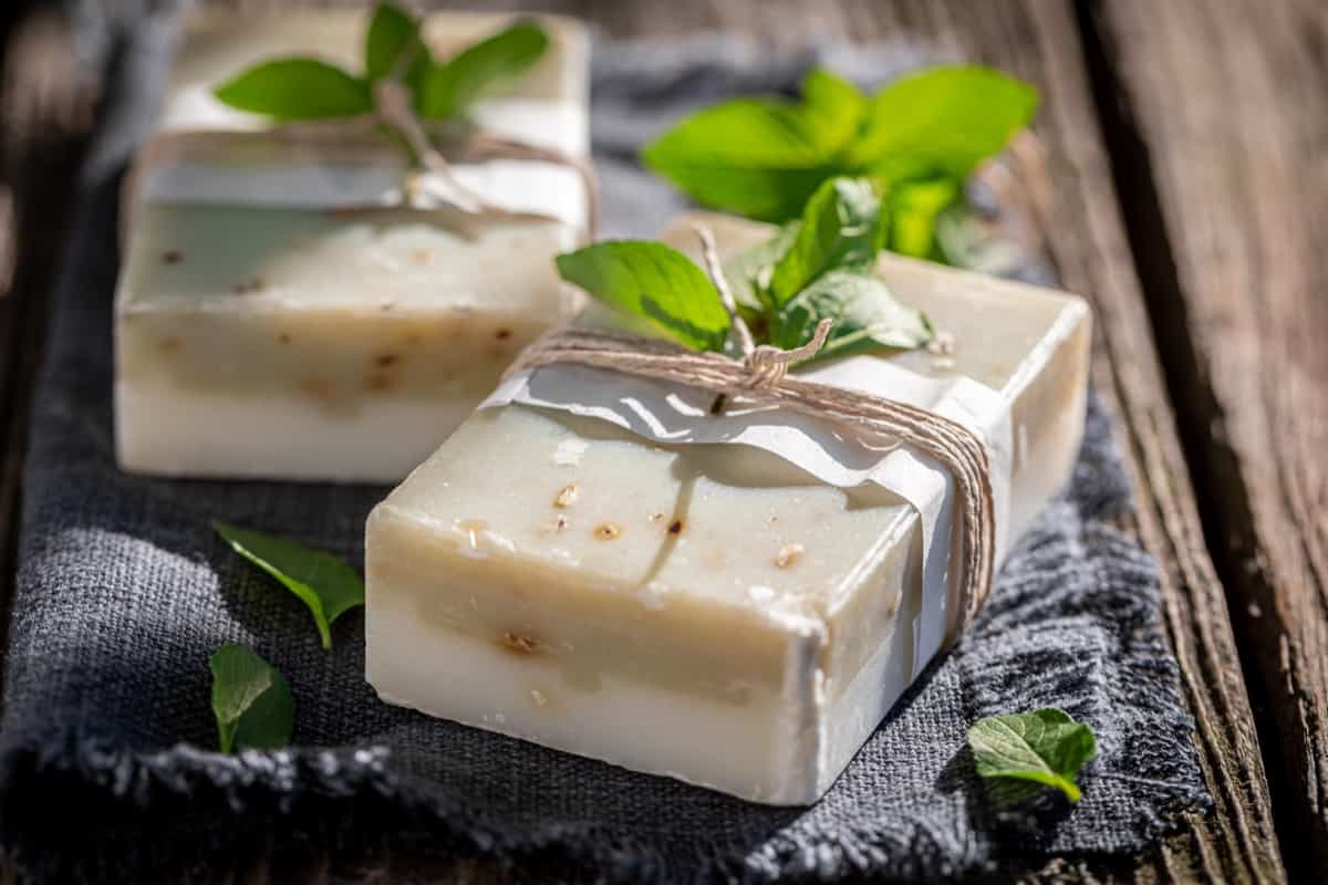 natural mint soap